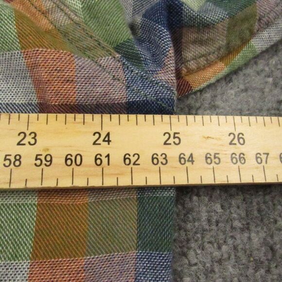 Carbon2Cobalt Shirt Mens Large Check‎ Plaid Unbrushed Flannel Effortlessly Cool - Picture 6 of 14